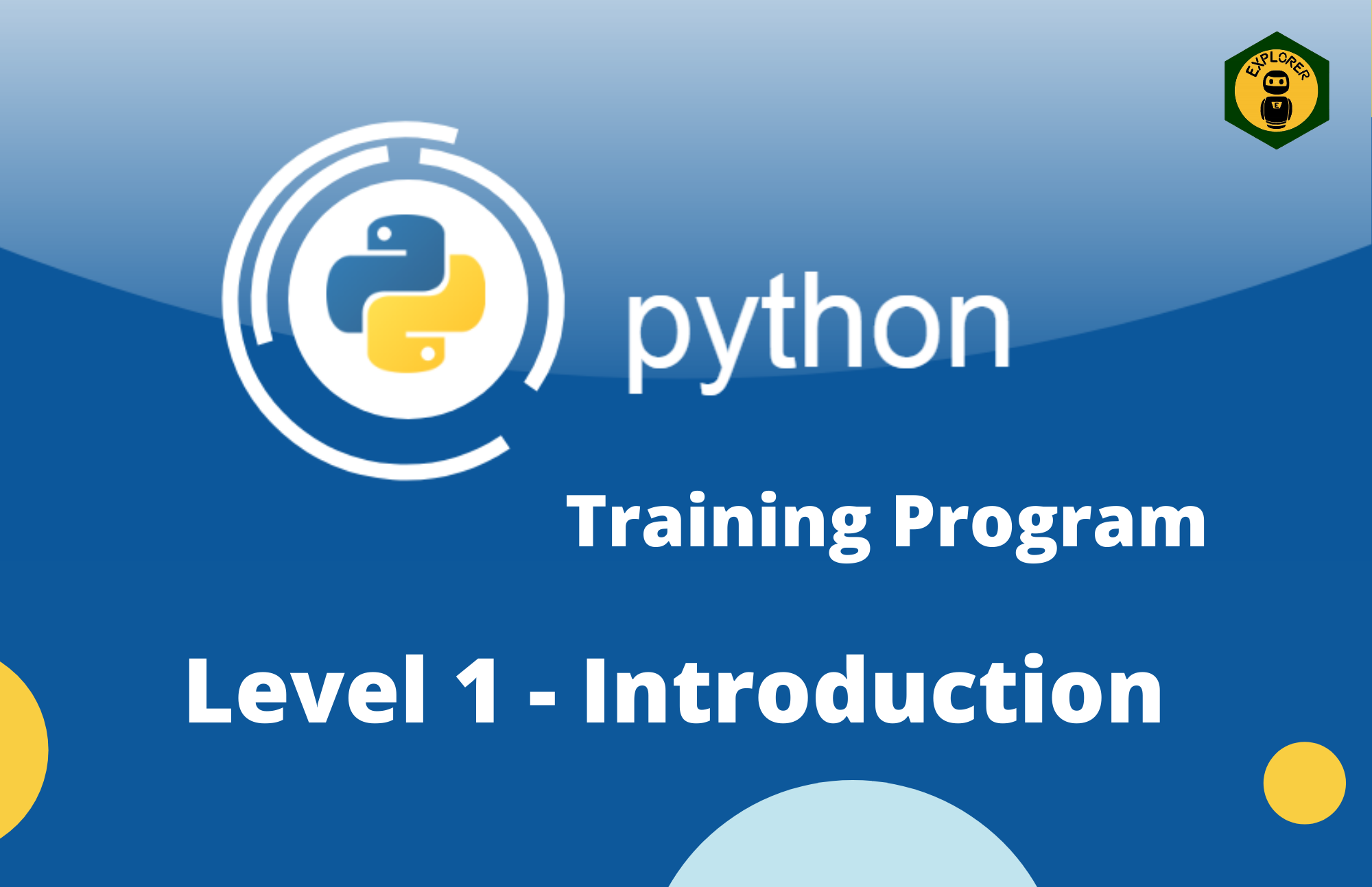 Python Level 1 - Introduction